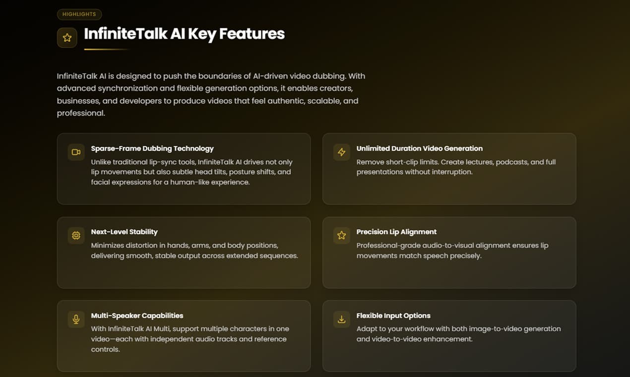 InfiniteTalk AI Video Generator