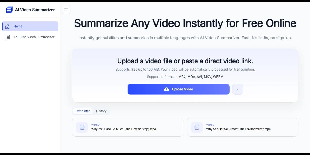 AI Video Summarizer