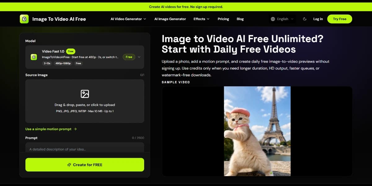 Image To Video AI Free