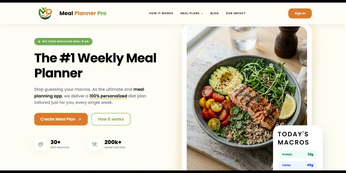 Meal Planner Pro